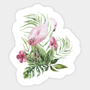 Pink Flamingo Sticker